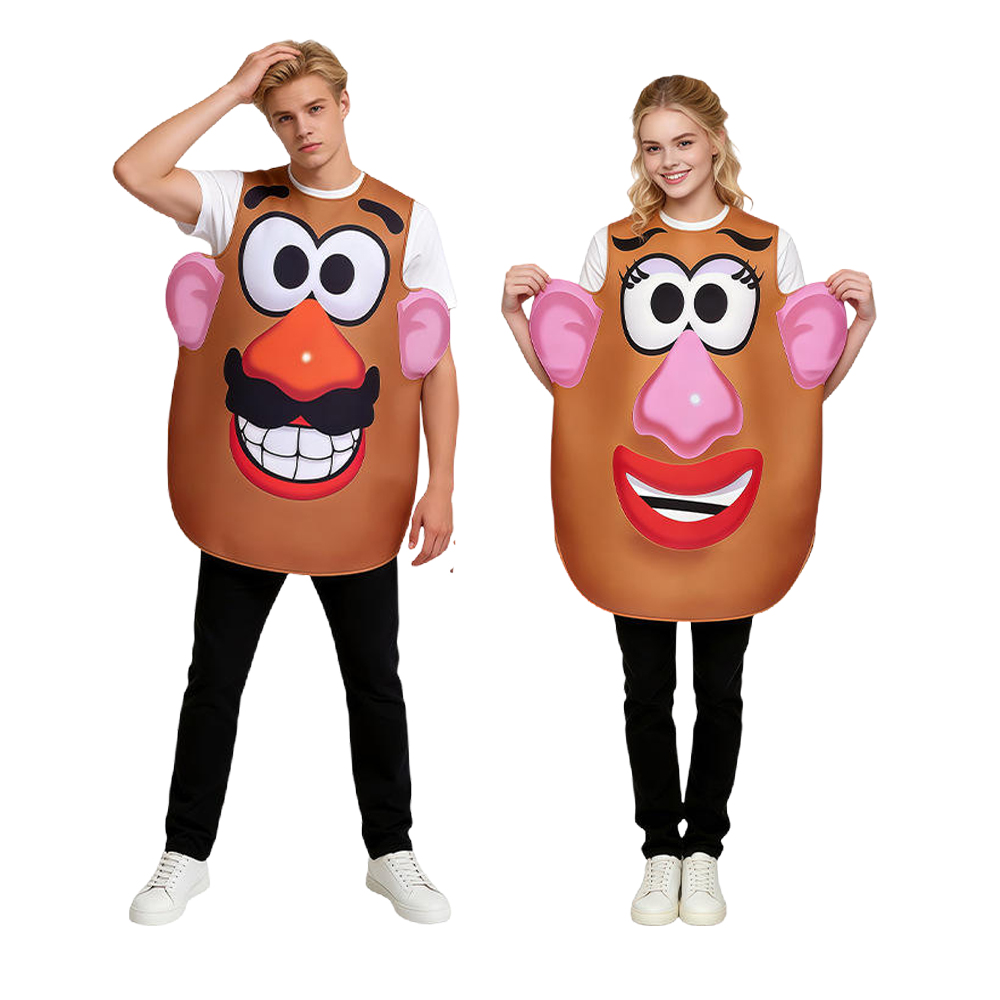 Anime Cosplay Couple - Kostiumy „Potato Head” dla pana i
