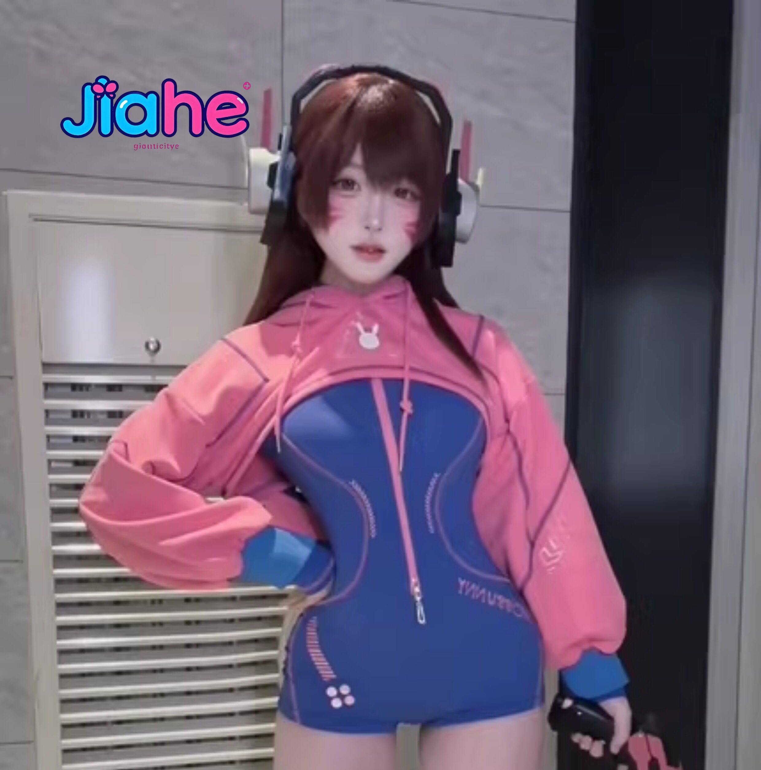 Anime Cosplay Jumpsuit - Kostium cosplay D.Va z Overwatch, damski/męski,