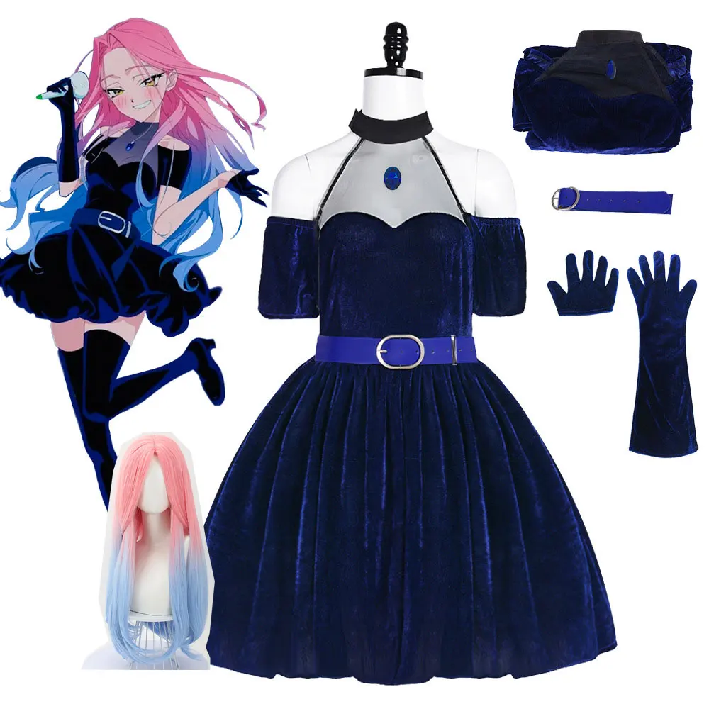 Anime Cosplay Blue Hair - Anime Alien Stage Mizi Sua Strój